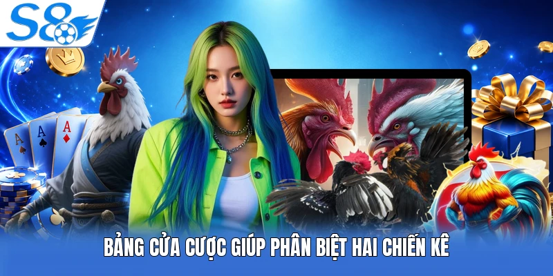 Bảng cửa cược giúp phân biệt hai chiến kê